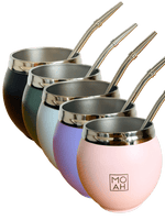 MOAH Calabash Mate Gourd and Straw Set (Mate and bombilla) - Mates - Hispanic Pantry