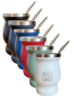 MOAH Concavex Mate Gourd, Straw and Cleaning Brush Set (Mate and bombilla) - Accesories - Hispanic Pantry