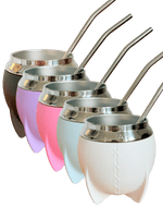 MOAH Crossed Mate Gourd and Straw Set (Mate and bombilla) - Accesories - Hispanic Pantry