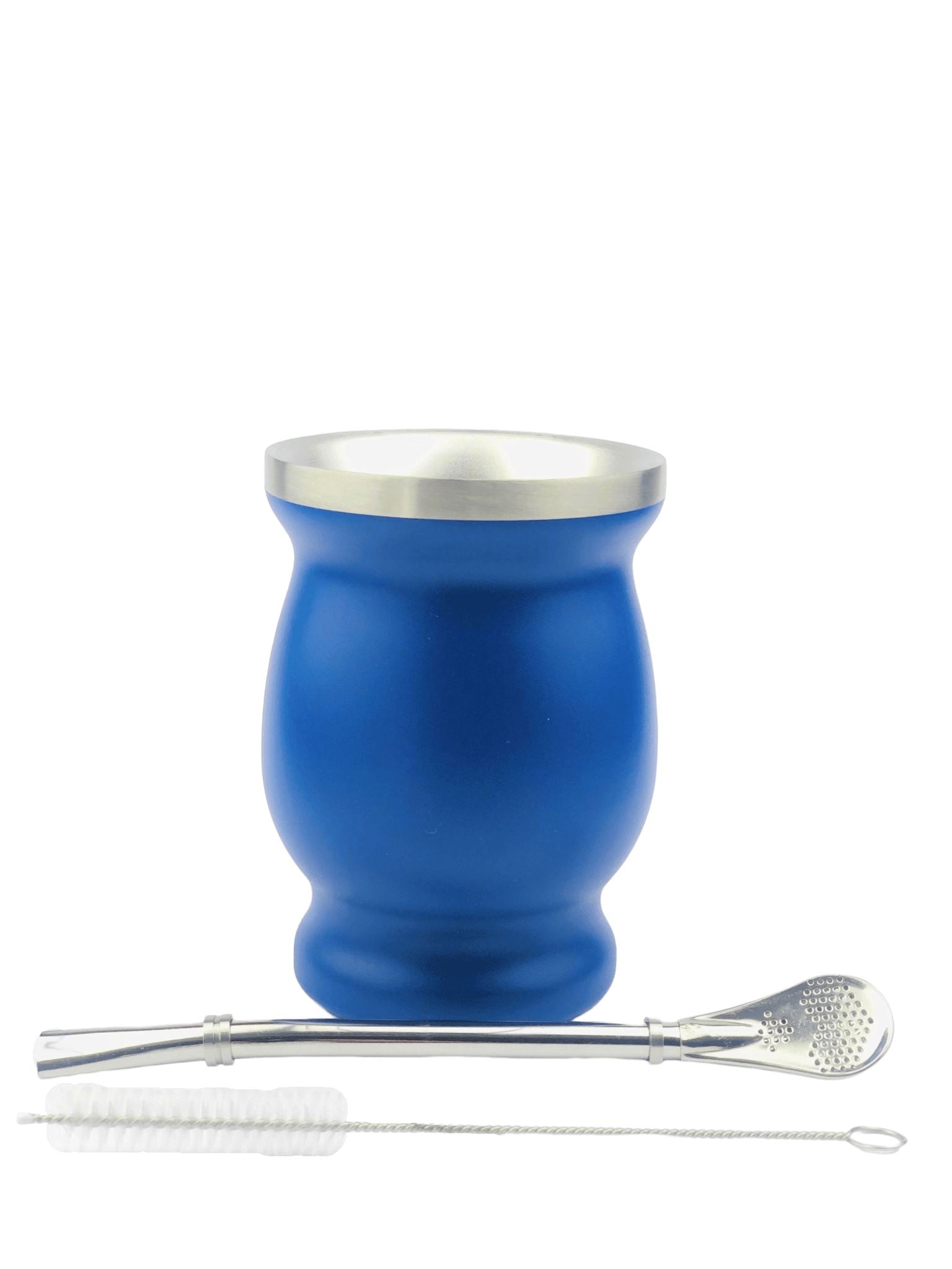 Concavex Mate Gourd and Straw Set - Blue (Mate and bombilla) Mates Hispanic Pantry 