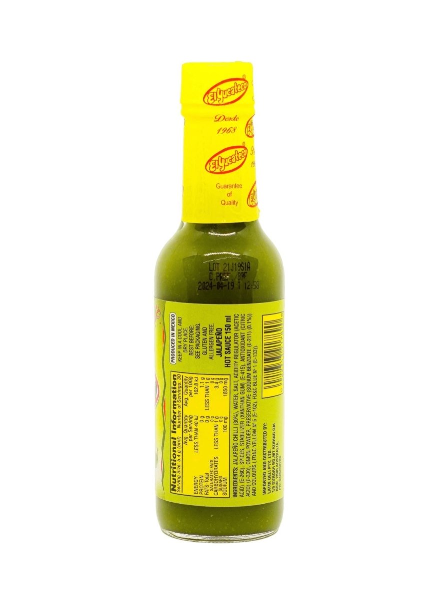 El Yucateco Jalapeno Hot Sauce 150ml Hispanic Pantry