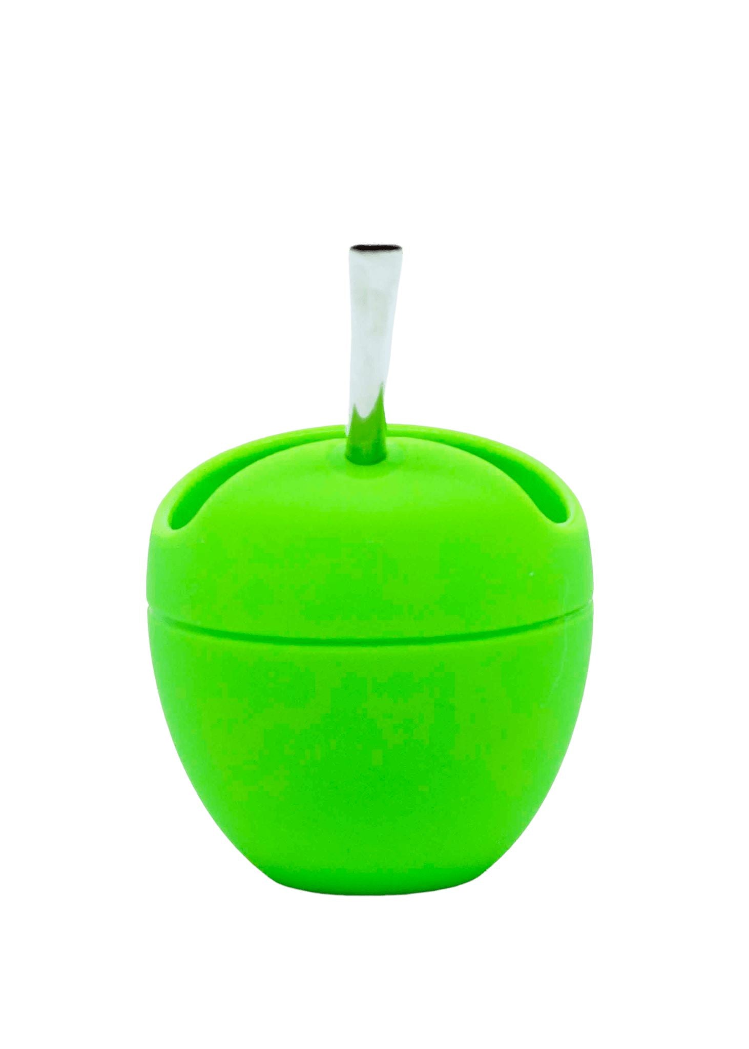 Mateo Silicone Mate Gourd with Straw - Green (Mate and Bombilla) Mates Hispanic Pantry 