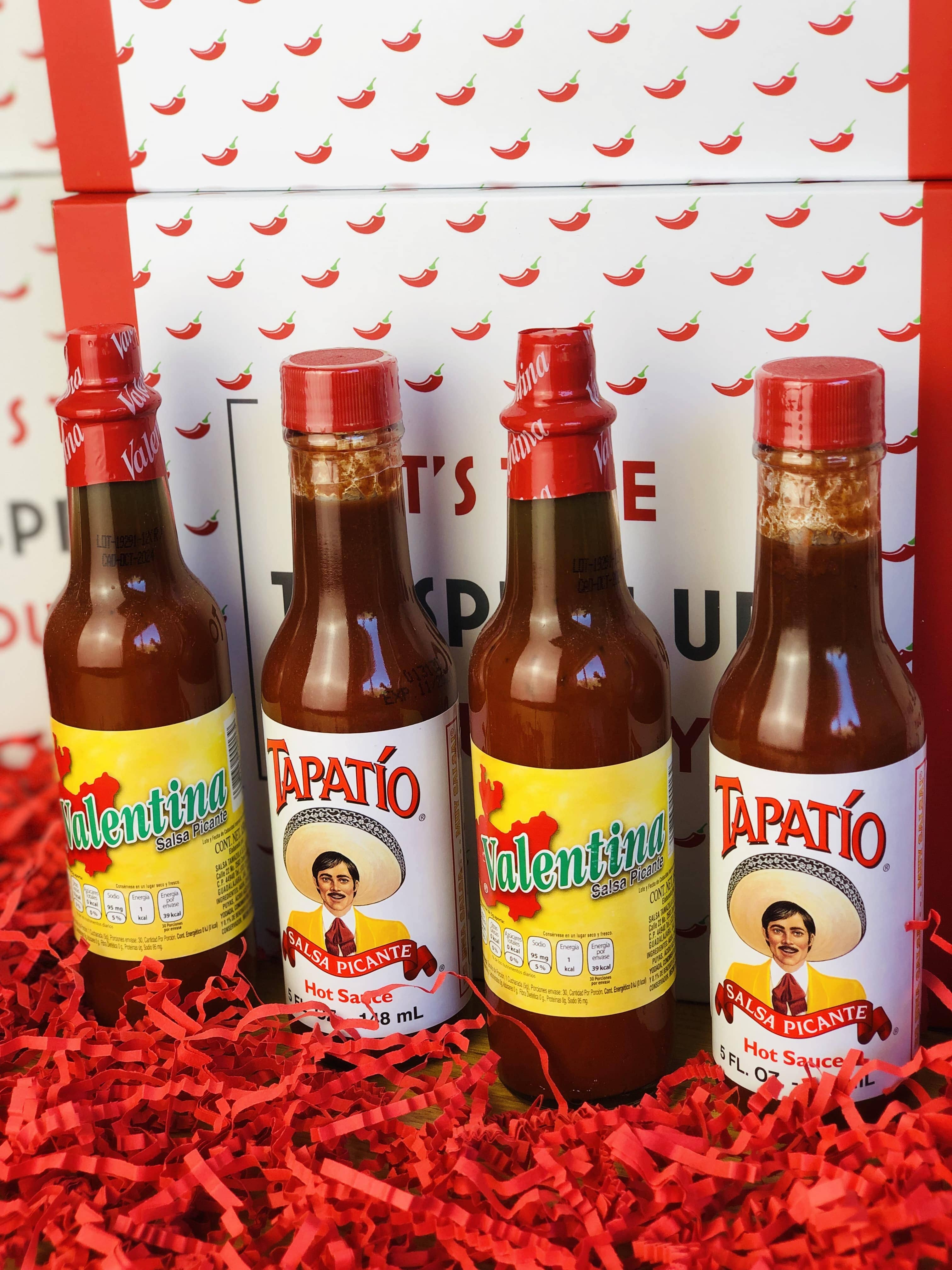 Mexican Hot Sauces Gift Packs - Valentina &amp; Tapatio Hampers Hispanic Pantry 
