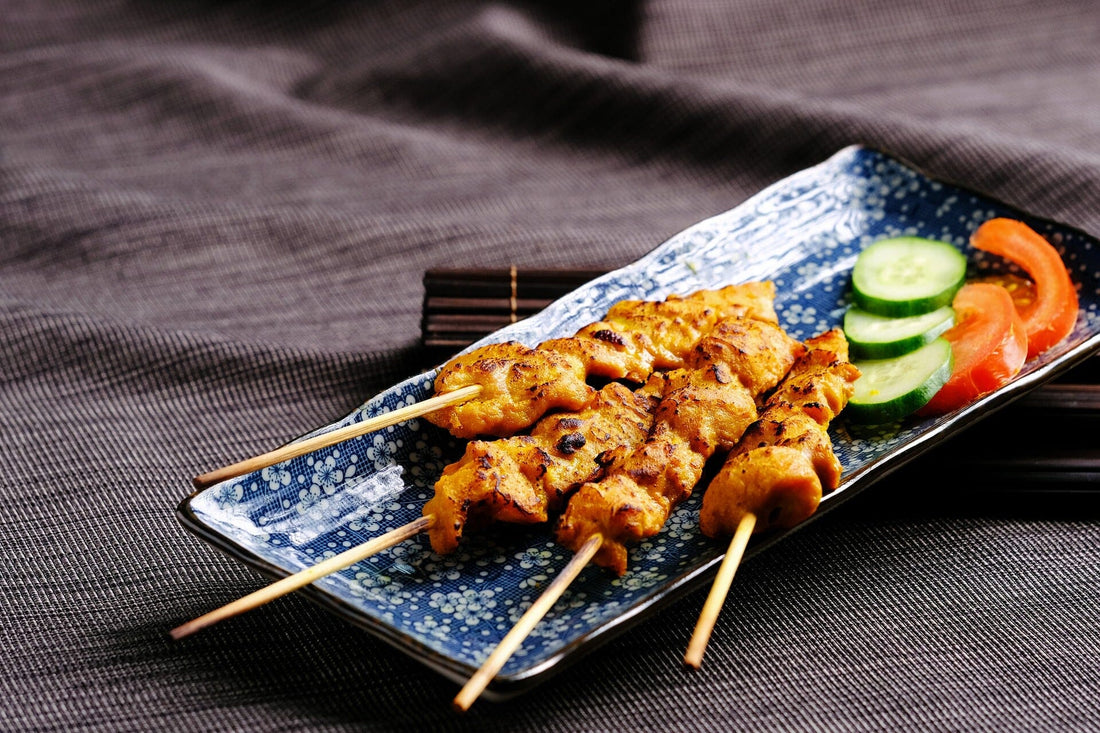 Pork Adobo + Pineapple Skewers