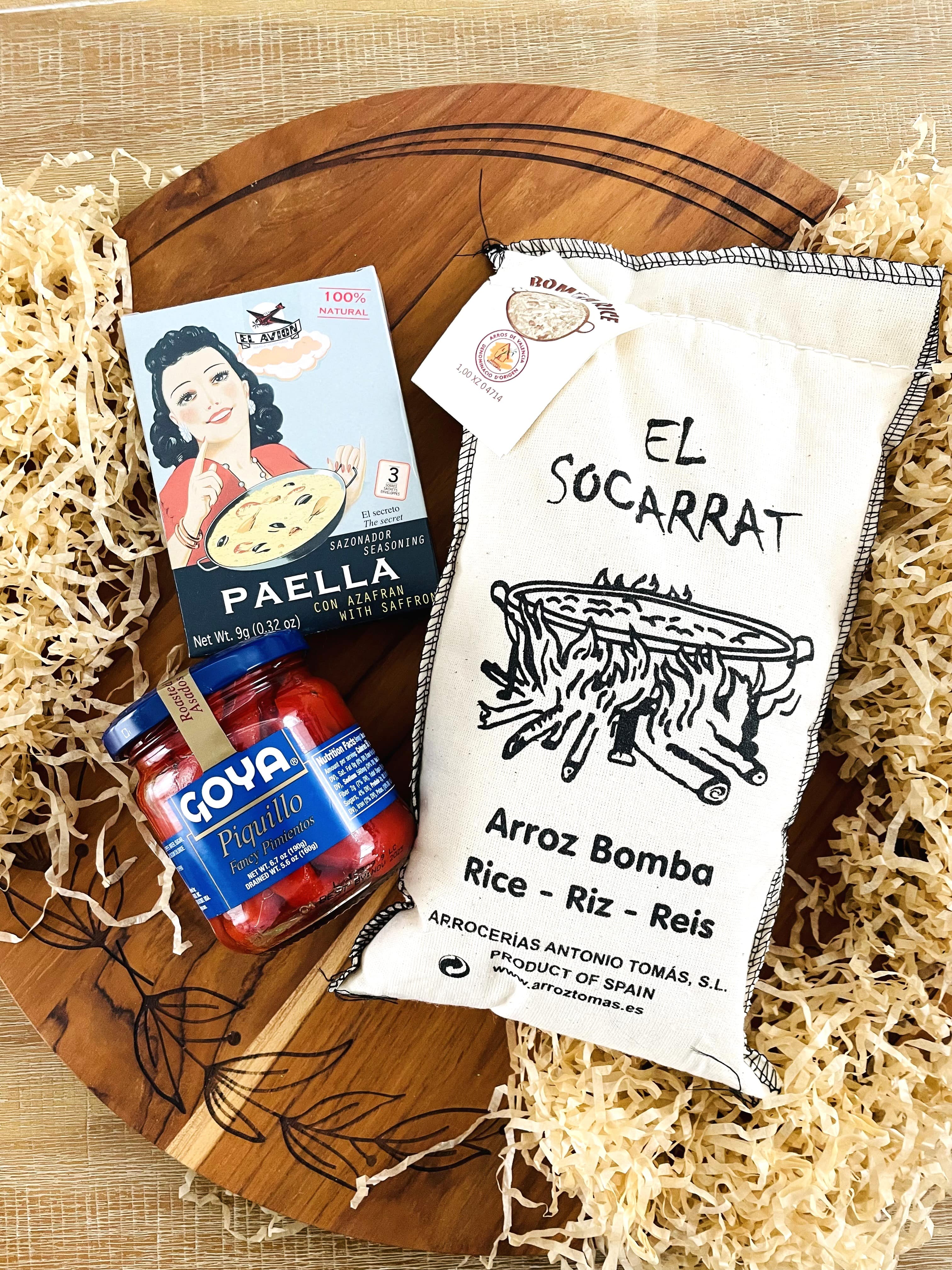 Spanish Paella Hamper - Bomba Rice, Peppers &amp; Paella Seasoning