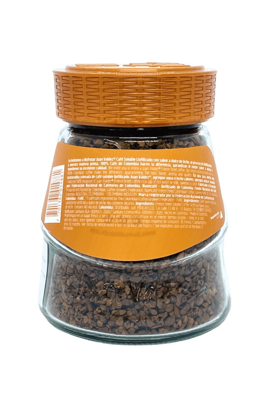 Juan Valdez Freeze-Dried Instant Caramel Coffee - 95g