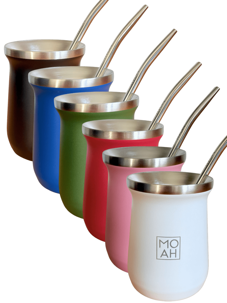 MOAH Base Mate Gourd, Straw and Cleaning Brush Set (Mate and bombilla) - Accesories - Hispanic Pantry