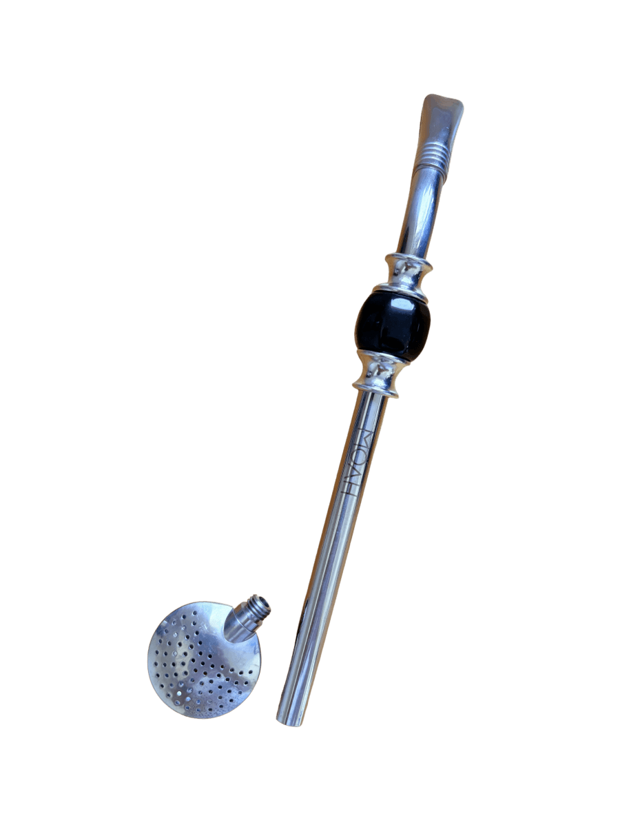 MOAH Bead Bombilla and Cleaning Brush - Mate Drinking Straw Set - Accesories - Hispanic Pantry