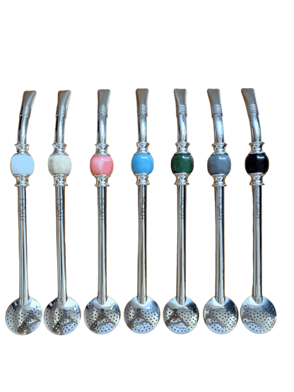 MOAH Bead Bombilla and Cleaning Brush - Mate Drinking Straw Set - Accesories - Hispanic Pantry
