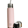 MOAH Buenos Aires Stainless Steel Self-pouring Mate Flask Kit 500ml (Mate Autocebante) - Pink