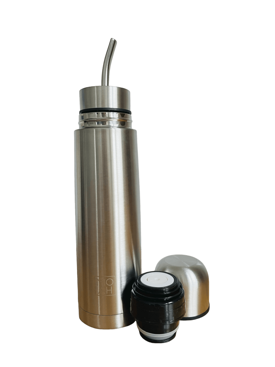 MOAH Buenos Aires Stainless Steel Self - pouring Mate Flask Kit 500ml (Mate Autocebante) - Accesories - Hispanic Pantry