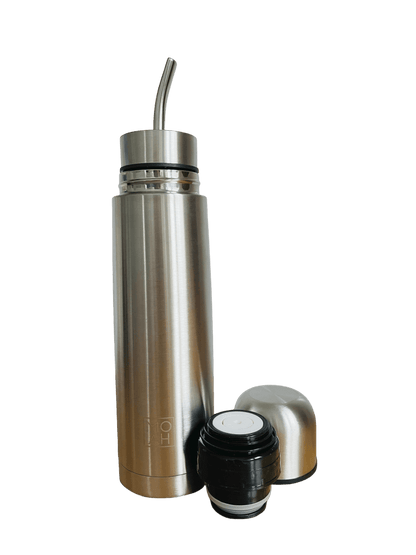 MOAH Buenos Aires Stainless Steel Self - pouring Mate Flask Kit 500ml (Mate Autocebante) - Accesories - Hispanic Pantry