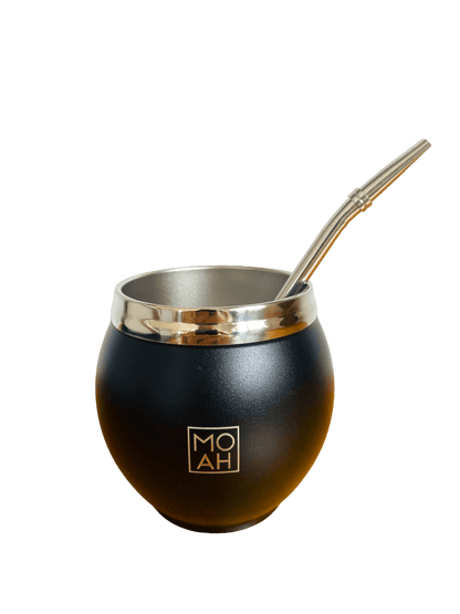 MOAH Calabash Mate Gourd and Straw Set (Mate and bombilla) - Mates - Hispanic Pantry