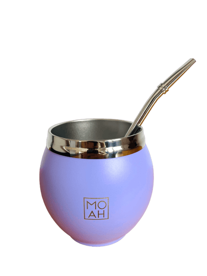 MOAH Calabash Mate Gourd and Straw Set (Mate and bombilla) - Mates - Hispanic Pantry