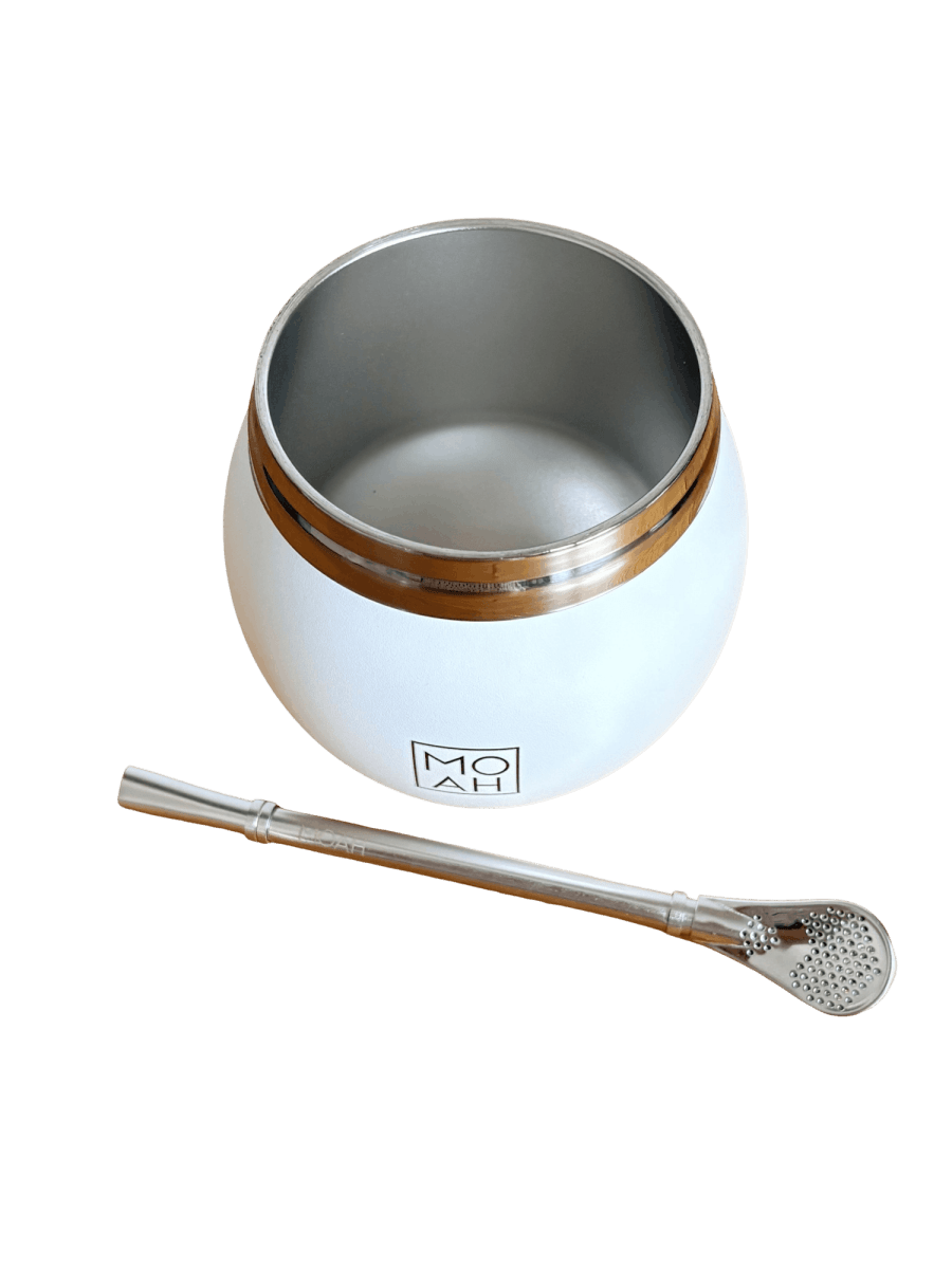 MOAH Calabash Mate Gourd and Straw Set (Mate and bombilla) - Mates - Hispanic Pantry