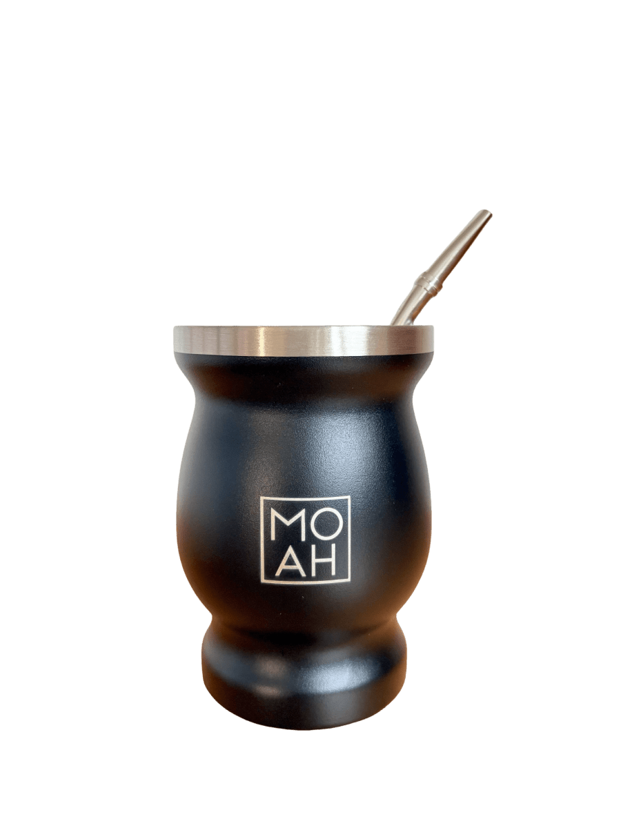 MOAH Concavex Mate Gourd, Straw and Cleaning Brush Set (Mate and bombilla) - Accesories - Hispanic Pantry