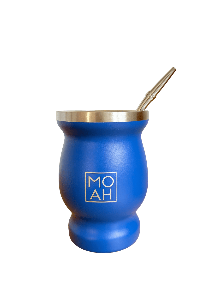 MOAH Concavex Mate Gourd, Straw and Cleaning Brush Set (Mate and bombilla) - Accesories - Hispanic Pantry