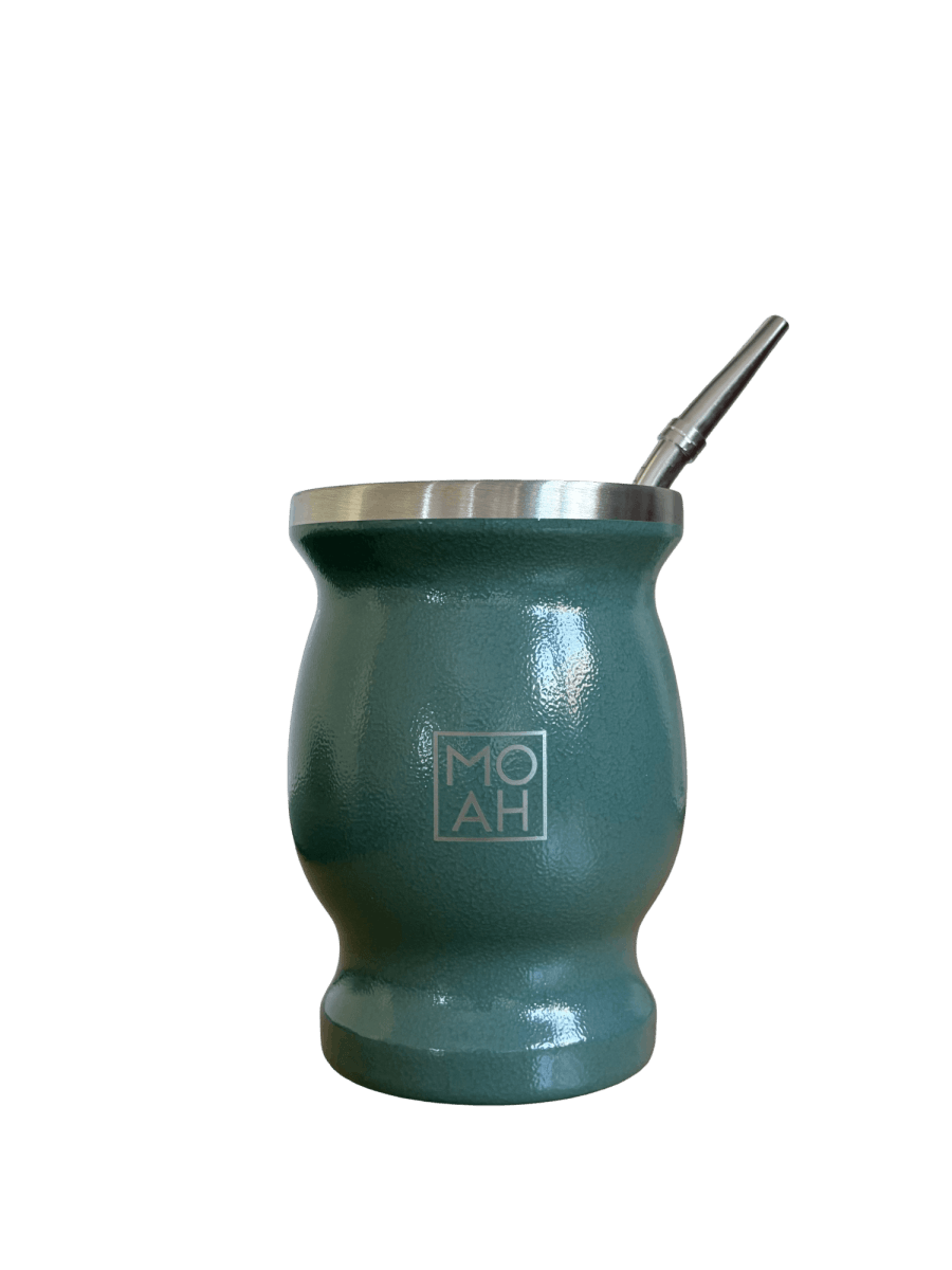 MOAH Concavex Mate Gourd, Straw and Cleaning Brush Set (Mate and bombilla) - Accesories - Hispanic Pantry