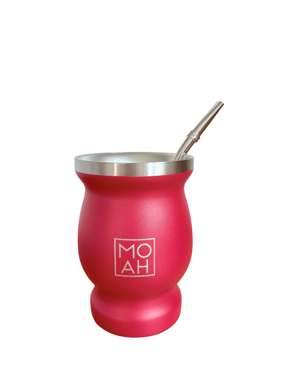 MOAH Concavex Mate Gourd, Straw and Cleaning Brush Set (Mate and bombilla) - Accesories - Hispanic Pantry