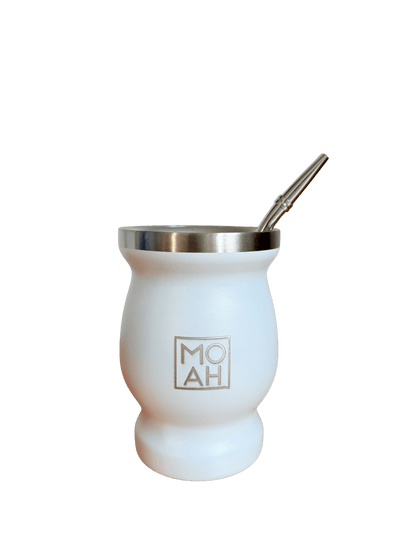 MOAH Concavex Mate Gourd, Straw and Cleaning Brush Set (Mate and bombilla) - Accesories - Hispanic Pantry