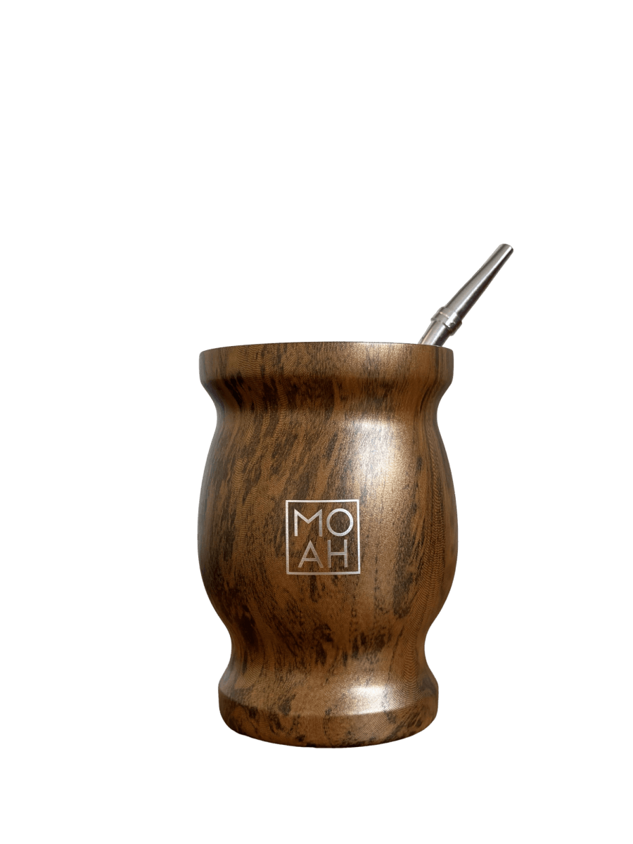 MOAH Concavex Mate Gourd, Straw and Cleaning Brush Set (Mate and bombilla) - Accesories - Hispanic Pantry