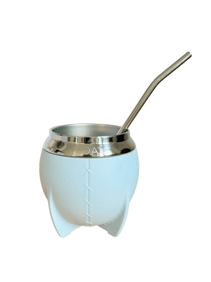 MOAH Crossed Mate Gourd and Straw Set (Mate and bombilla) - Accesories - Hispanic Pantry