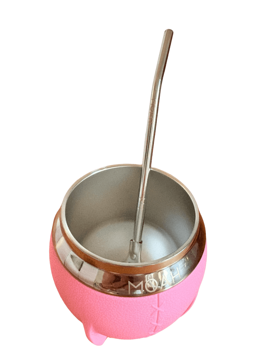MOAH Crossed Mate Gourd and Straw Set (Mate and bombilla) - Accesories - Hispanic Pantry