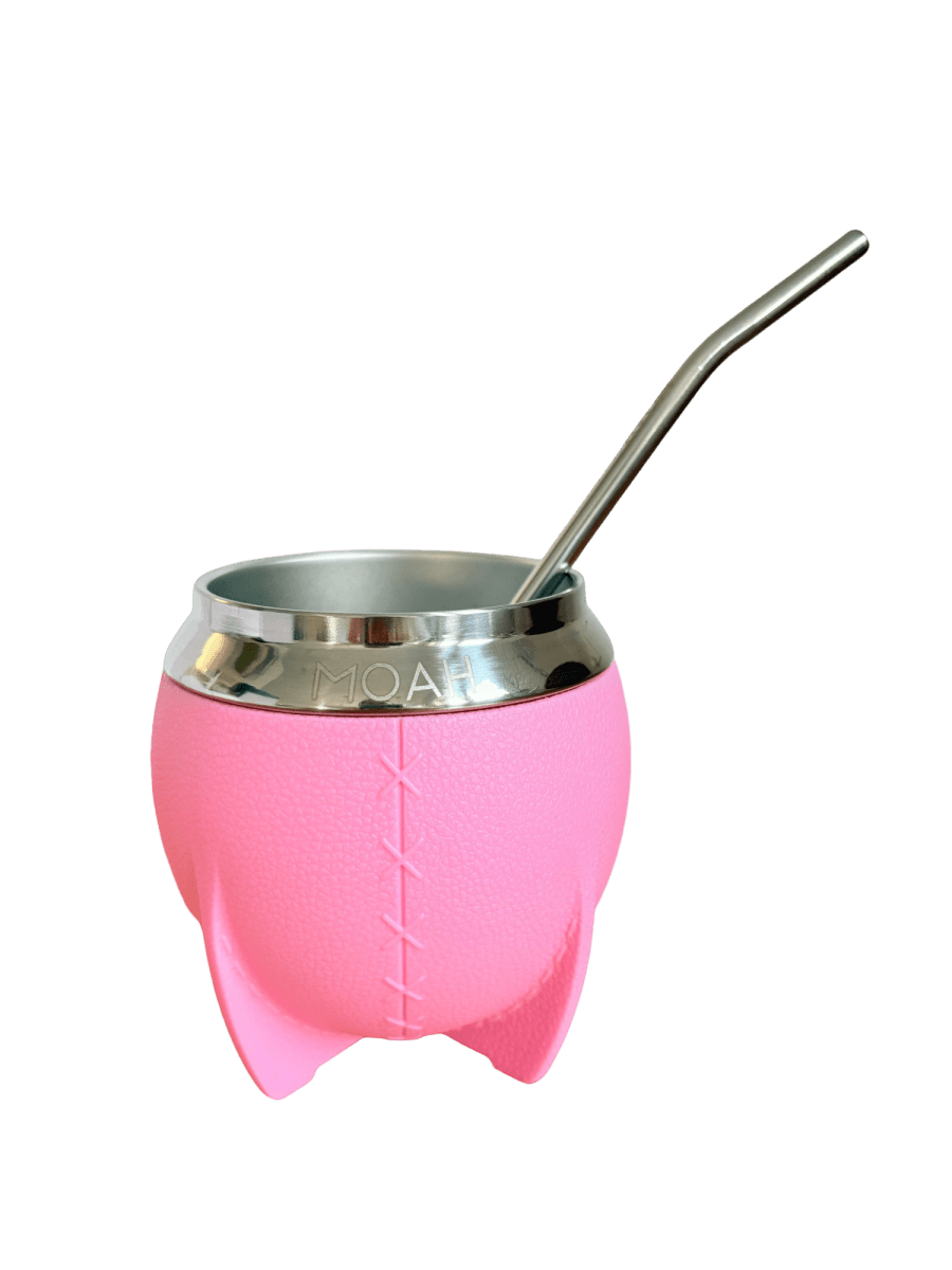 MOAH Crossed Mate Gourd and Straw Set (Mate and bombilla) - Accesories - Hispanic Pantry