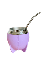 MOAH Crossed Mate Gourd and Straw Set (Mate and bombilla) - Accesories - Hispanic Pantry