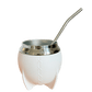 MOAH Crossed Mate Gourd and Straw Set (Mate and bombilla) - Accesories - Hispanic Pantry