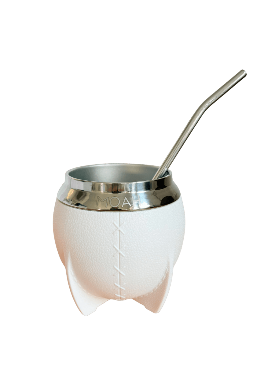 MOAH Crossed Mate Gourd and Straw Set (Mate and bombilla) - Accesories - Hispanic Pantry