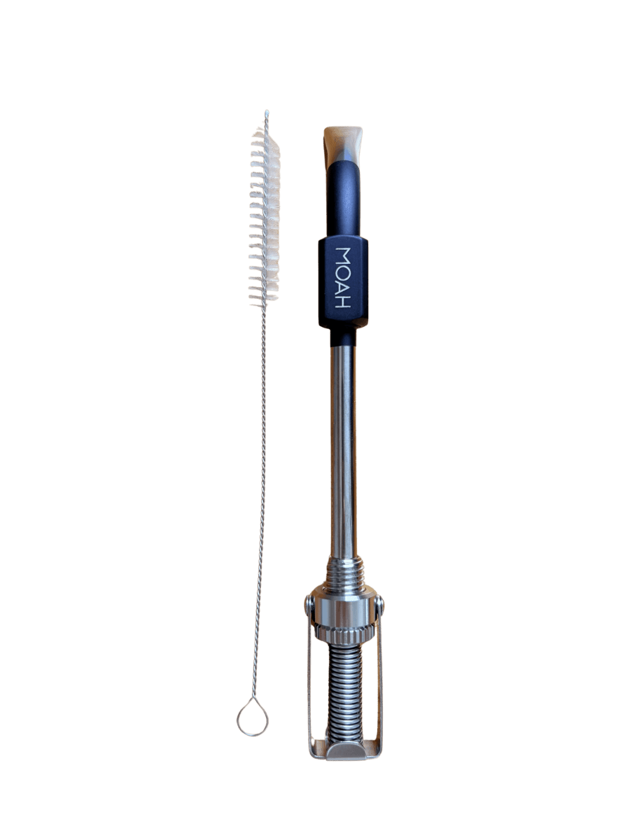 MOAH Spring Premium Bombilla and Cleaning Brush - Mate Drinking Straw Set - Accesories - Hispanic Pantry