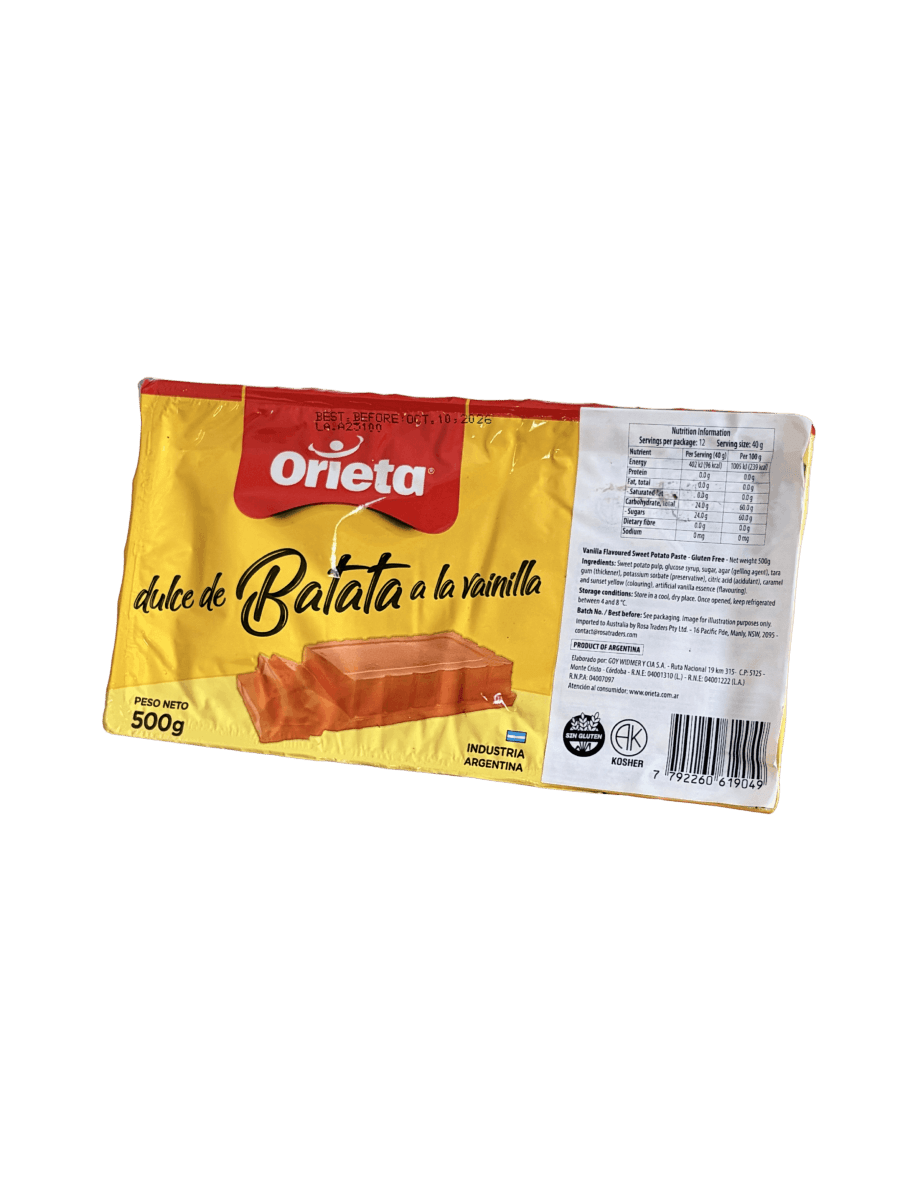 Orieta Sweet Potato Paste (Dulce de Batata) 500g - Miscellaneous - Hispanic Pantry