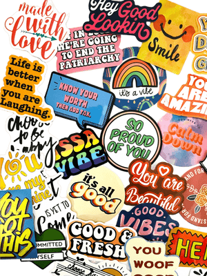 Thermo/Flask Inspirational Decorative Stickers