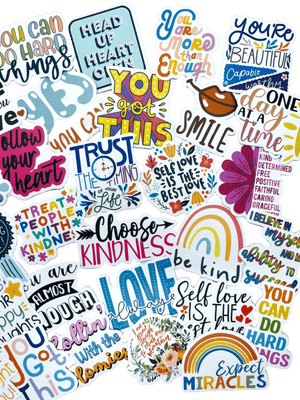 Thermo/Flask Inspirational Decorative Stickers