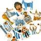 Thermo/Flask Decorative Stickers - Soccer Edition