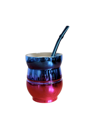 Tornasol Mate Gourd and Straw Set (Mate and bombilla) - Mates - Hispanic Pantry