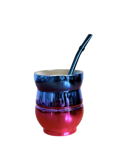 Tornasol Mate Gourd and Straw Set (Mate and bombilla) - Mates - Hispanic Pantry