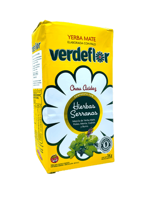 Yerba Mate Verdeflor Mountain Herbs (Hierbas Serranas) 1kg