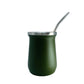 Base Mate Gourd and Straw Set (Mate and bombilla) Mates Hispanic Pantry Army Green 