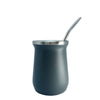 Base Mate Gourd and Straw Set (Mate and bombilla) - Dark Grey