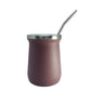 Base Mate Gourd and Straw Set (Mate and bombilla) Mates Hispanic Pantry Pale Pink 
