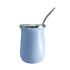 Base Mate Gourd and Straw Set (Mate and bombilla) - White