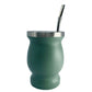 Concavex Mate Gourd and Straw Set (Mate and bombilla) Mates Hispanic Pantry Green 