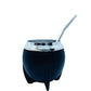 Crossed Mate Gourd and Straw Set (Mate and bombilla) Mates Hispanic Pantry Black 