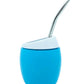 Nelo Mate Gourd with Self-extracting Straw (Mate and Bombilla) Mates Hispanic Pantry Turquoise 