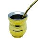 Tornasol Mate Gourd and Straw Set (Mate and bombilla) Mates Hispanic Pantry Gold 