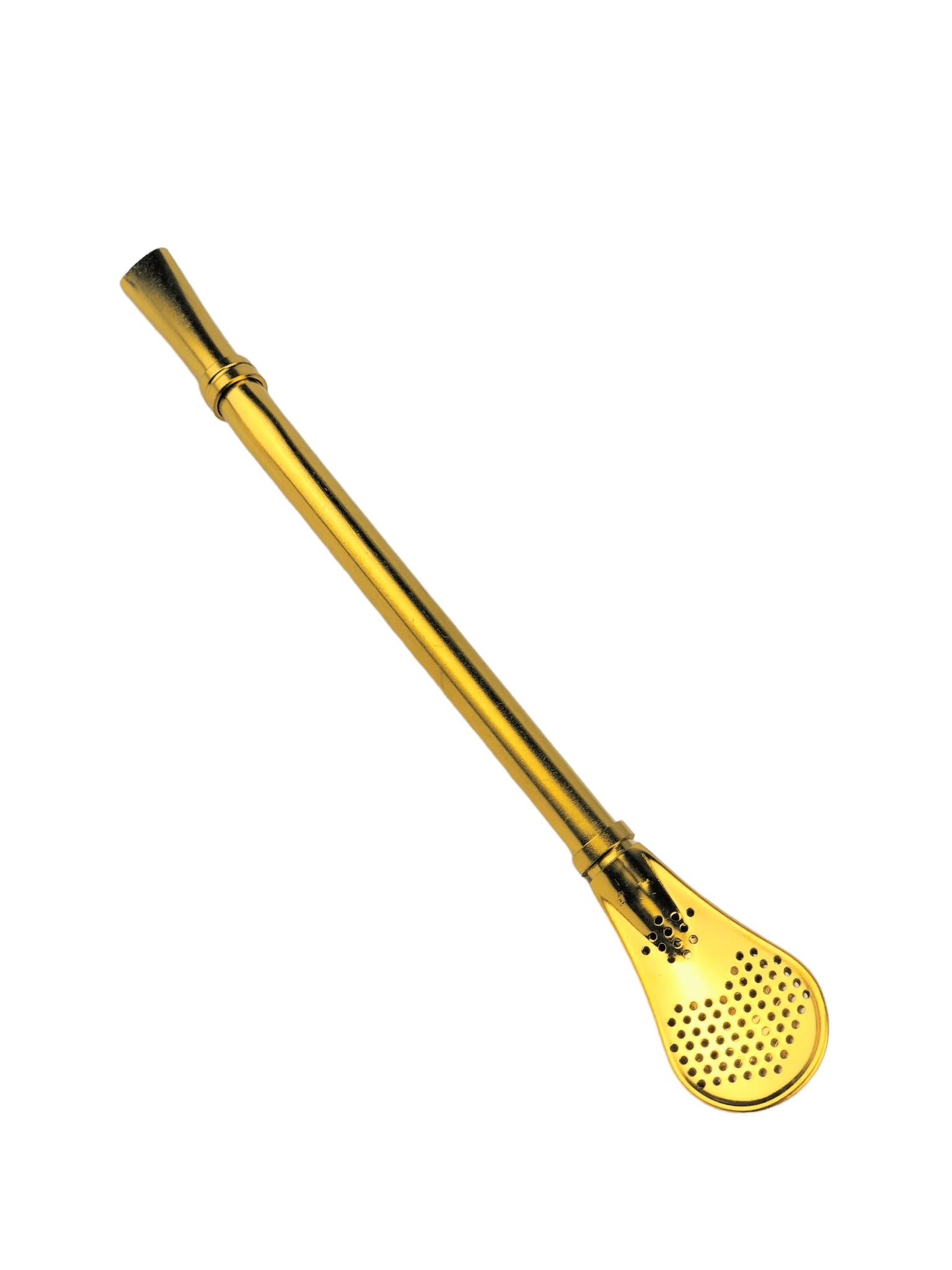 Bombilla 15.5cm - Coloured Mate Drinking Straw Mates Hispanic Pantry Gold 