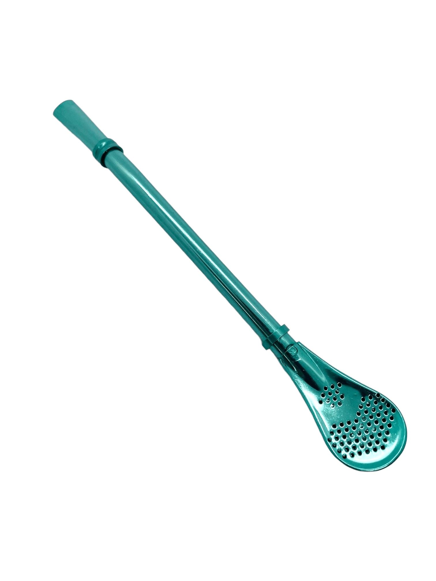 Bombilla 15.5cm - Coloured Mate Drinking Straw Mates Hispanic Pantry Green 