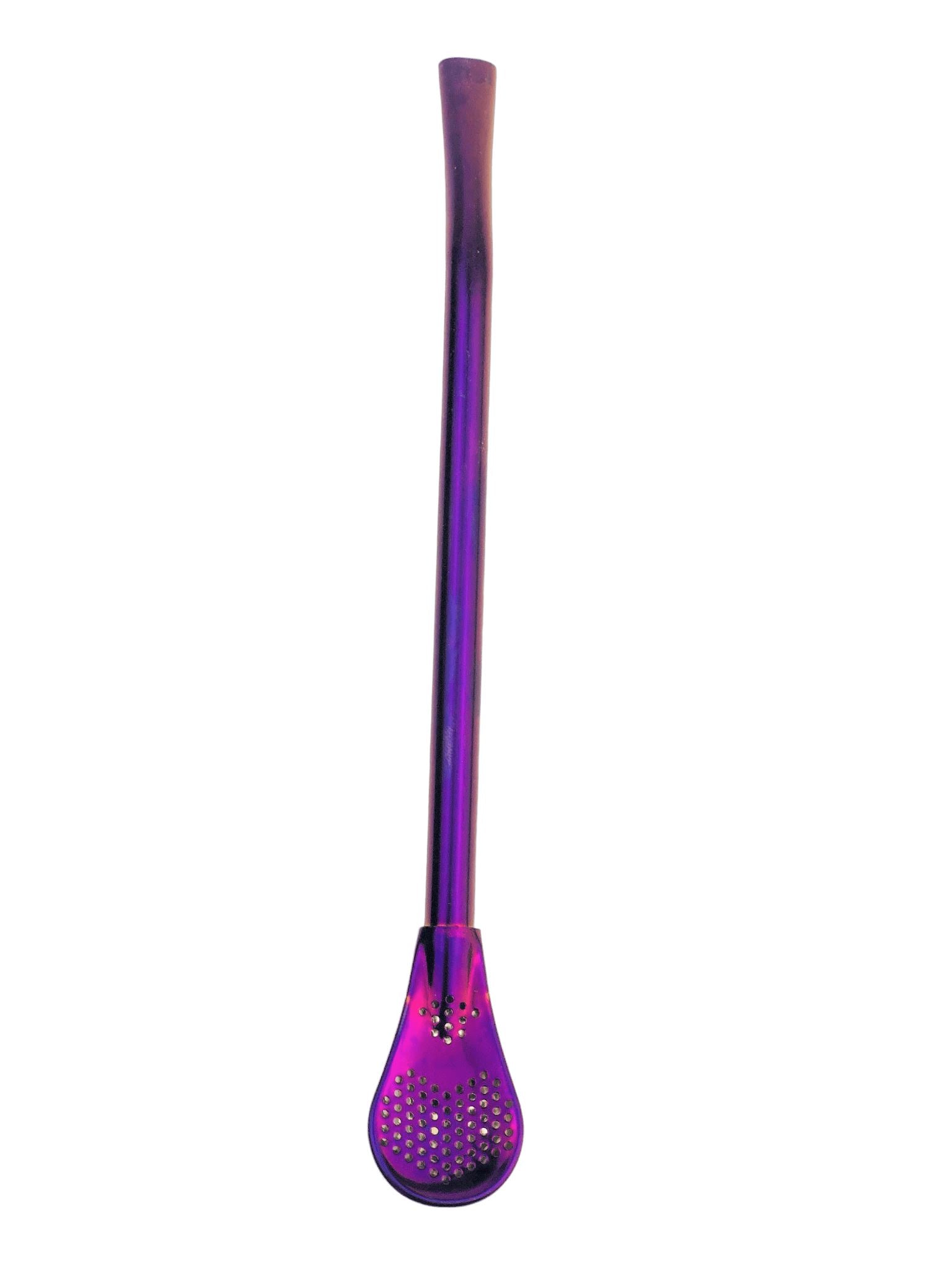 Bombilla 18cm - Coloured Mate Drinking Straw Mates Hispanic Pantry Fuchsia Purple 